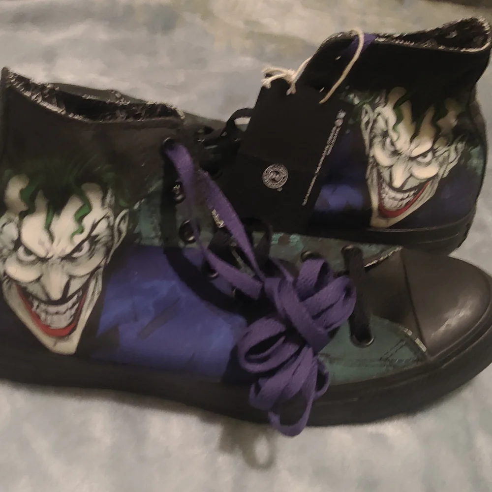 Men's High-Top Joker Athletic Shoes - Black and Purple - Picture 7 of 7